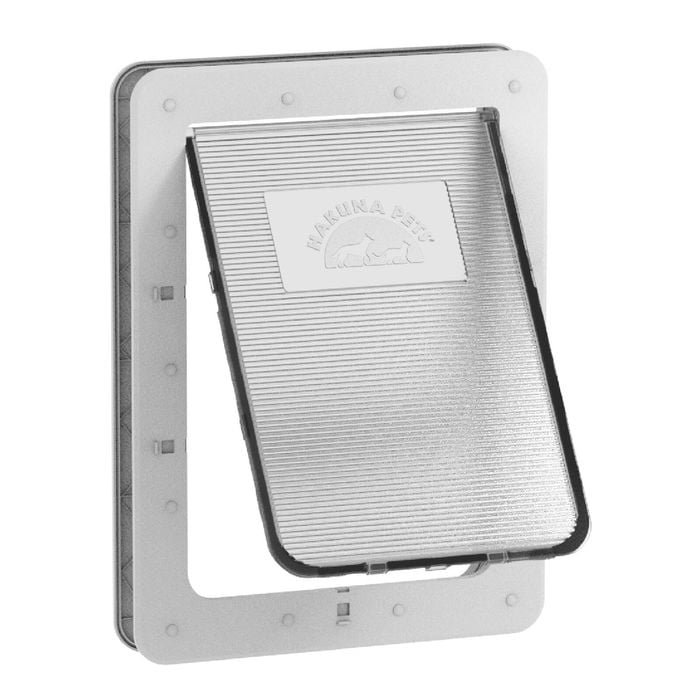 Hakuna Pets Large White Super Tough Pet Door