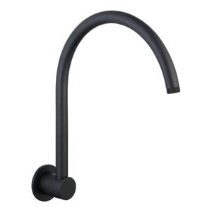 Mondella Resonance 300mm Matte Black Gooseneck Shower Arm