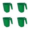4PK AgBoss Pet and Livestock Plastic Food Scoop FeedMaxx 0.5kg Green