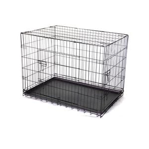 Yes4pets 30' Collapsible Metal Dog Crate Cage Cat Carrier With Tray