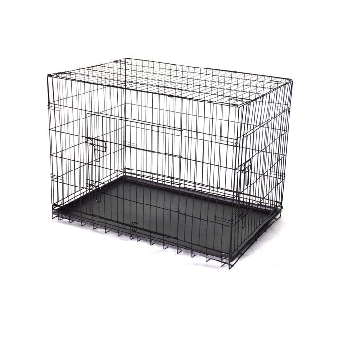 Yes4pets 30' Collapsible Metal Dog Crate Cage Cat Carrier With Tray