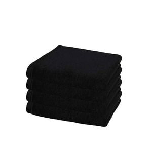 4 Pack - Luxury Egyptian Cotton Bath Sheet 100x150cm - Black
