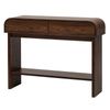 Astin Sinclair 1000×300×760mm Jensen Curved Walnut Console Table with 2 Drawers