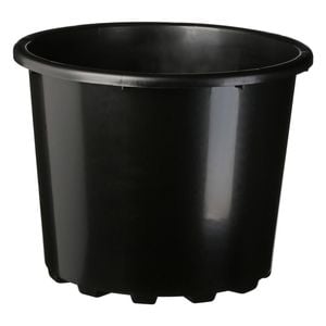 IP Plastics 50L 49cm Round Pot Black