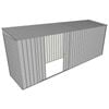Build-A-Shed 1.2 x 5.2 x 2.0m Skillion Double Sliding Side Door Shed - Zinc