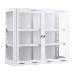 Artiss Buffet Cabinet Sideboard Wall Mounted Clear White
