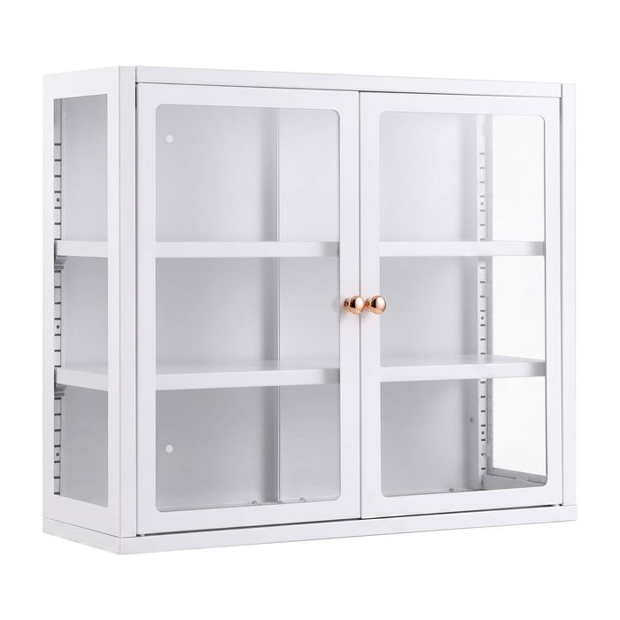 Artiss Buffet Cabinet Sideboard Wall Mounted Clear White