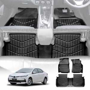 3D Floor Mats for Toyota Corolla Sedan 2013-2019 Heavy Duty All Weather Mats Carpet Liner Set