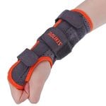 NNEOBA Adjustable Wrist Brace with Splints Size L, Orange