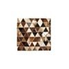 Multi-Purpose Animal Hide Triangle Patch Brown with Woollen Fleece Reverse