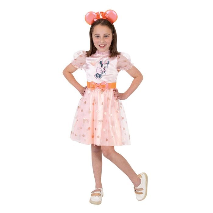 Disney Minnie Mouse Rose Gold Deluxe Costume Dress Party Cosplay Outfit  4-6y - Bunnings Australia