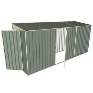 Build-A-Shed 1.2 x 4.5 x 2.0m Skillion Single Hinged Side Door Shed - Green