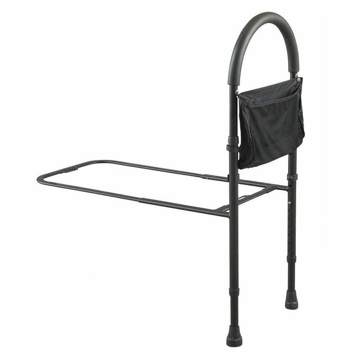 Height Adjustable Bed Rail with Pouch for Added Support | Fits Most Australian Beds