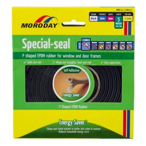 MORODAY SELF-ADHESIVE SPECIAL WEATHERSEAL 9mmX5M BLACK