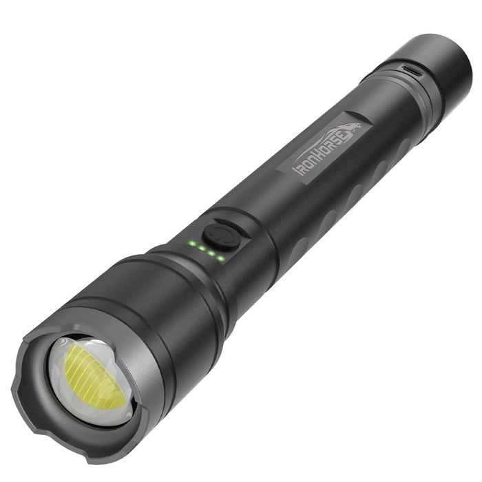IronHorse 4000lm Premium Hybrid Dual Power Torch Flashlight