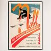 Galrie Nobl School of Champions Italy Vintage Ski Poster - Stylish Home Decor, Black Frame, A4 21 x 30cm (8 x 12inch)