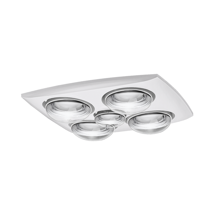 Martec 25W Contour 4 3-In-1 Bathroom Heater Exhaust Fan And LED