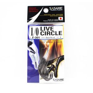 Sasame F301 Live Octopus Circle Bait Fishing Hook 1/0