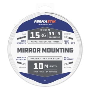 Permastik 10m x 24mm Mirror Mounting Tape