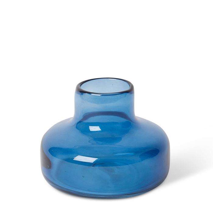 E Style Zama Home Decorative Flower Display Vase Vessel - Blue 15 x 15 x 11cm