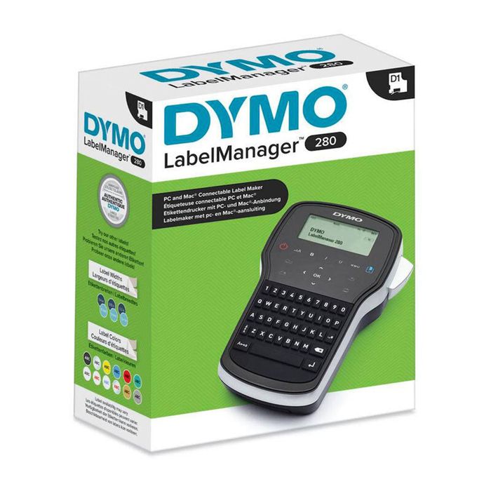 Dymo LabelManager 280P 24 mm Rechargeable Label Maker – QWERTY Keyboard & USB PC/Mac Connectivity