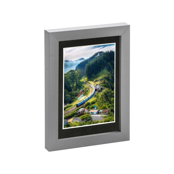 Nicola Spring Photo Frame with 4" x 6" Mount - 5" x 7" - Grey