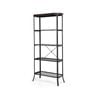 Costway 5-tier Kitchen Storage Rack Steel Frame Organizer Shelf Wood Display Cabinet