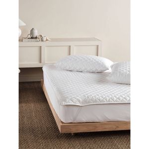 Linen House King Comfy Bed Mattress Protector - White