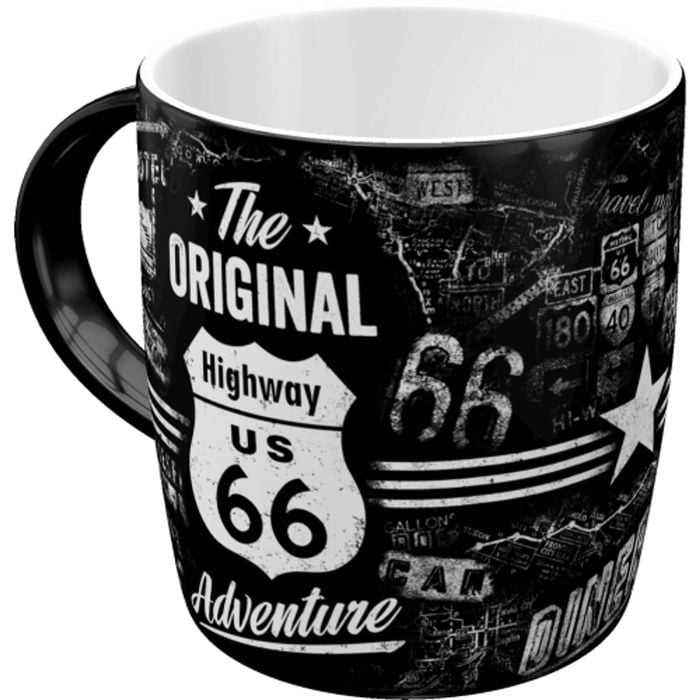 Nostalgic Art Route 66 Adventure 330ml Coffee/Tea Drink Cup Ceramic Mug