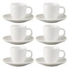 6PK Ecology Elegant Tableware Porcelain Haven Espresso Cup & Saucer 80ml