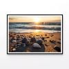 Beach with Rocks and Shells  Print 100% Australian Made 90x60cm  (Poster)