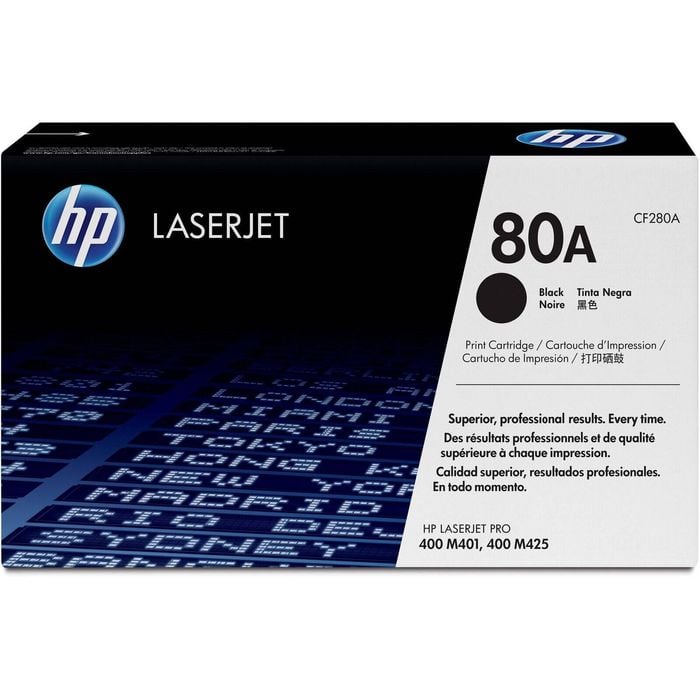 Hp 80a Original Standard Yield Laser Toner Cartridge - Black - 1 Pack - 2700 Pages