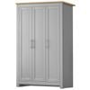 ALFORDSON Wardrobe Clothes Closet Adjustable Shelves Grey