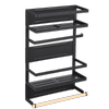 ADIVO Magnetic Fridge Storage Shelf with Paper Towel Holder Kitchen Spice Rack Organiser