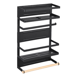 ADIVO Magnetic Fridge Storage Shelf with Paper Towel Holder Kitchen Spice Rack Organiser