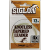 Sunline Siglon 12ft Knotless Fly fishing Tapered Leader 5lb / 2.3kg  4X