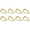 8PK R&M Triceratops Baby Cookie Cutter Polyresin Coated Steel 10.8cm - Yellow
