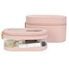 2pc Kate Hill Travelling Beauty Bag Case Set w/ Makeup Brush Holders Blush