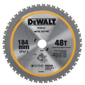 DeWALT 184mm 48T Mild Steel Metal Cutting Circular Saw Blade DT1044-QZ