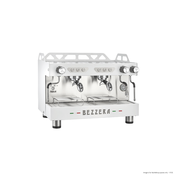 Bezzera Moda De 2 Group Espresso Machine White Modade2w