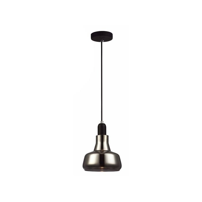 CLA Lighting PENOLA Pendant Black Smoke Dome Glass