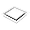 Schweigen White Square Recessed Diffuser Silent Exhaust Fan BRW650