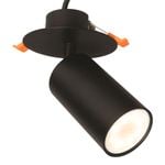 Brilliant Lighting Black Jez Plug In DIY LED Spotlight