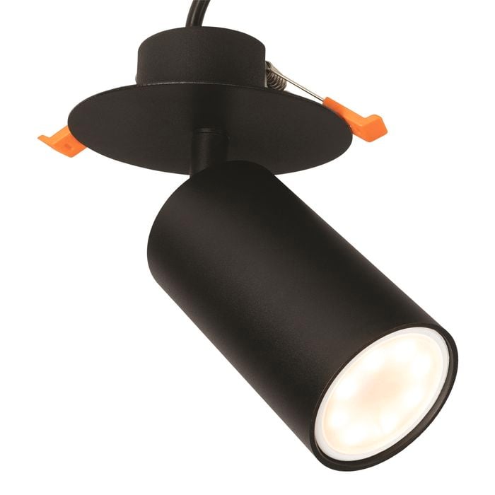 Brilliant Lighting Black Jez Plug In DIY LED Spotlight