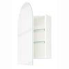 CIBO 800mm White Arco Mirrored Shaving Cabinet