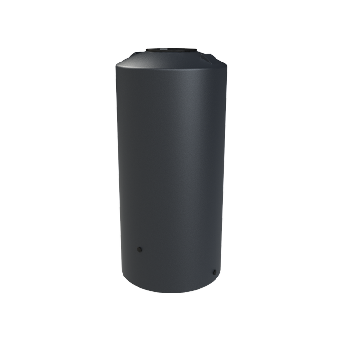 Melro Tanks 1000L Metal Grey Round 1005 Poly Water Tank
