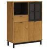vidaXL Tall Cabinet Sideboard Cupboard Storage Cabinet FLAM