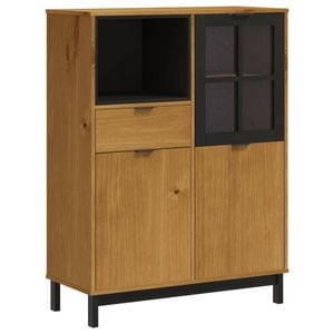 vidaXL Tall Cabinet Sideboard Cupboard Storage Cabinet FLAM