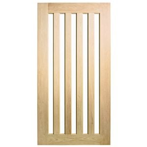 Corinthian 2040 x 1020 x 40mm Entrance Door Blonde Oak Translucent Glass AWOWS5VG - Translucent
