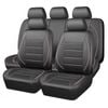 Catzon Pu Leather Car Seat Covers Full Set Universal Fit For Suvs Van Trucks-pink